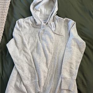 Medium Old Navy Light Gray Maternity Hoodie